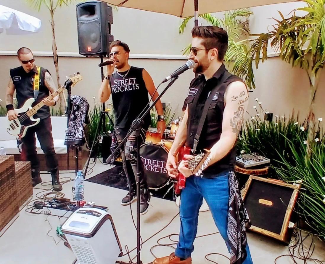 Street Rockets em festa de empresa